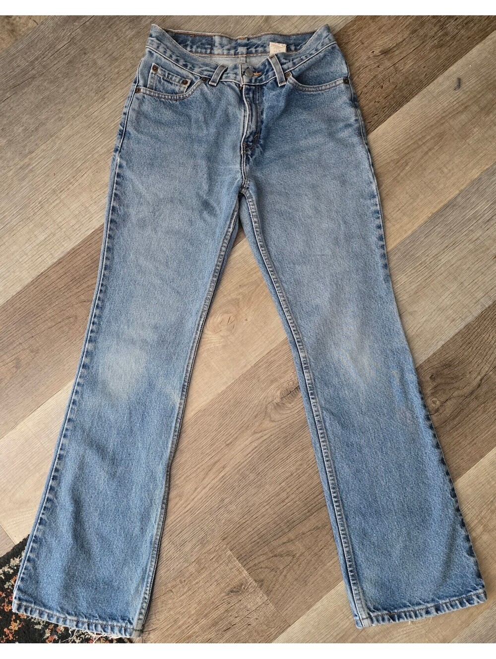 Vintage 90s Levi's 517 High-Waisted Bootcut Jeans USA Made Dec 1990 Light Wash
